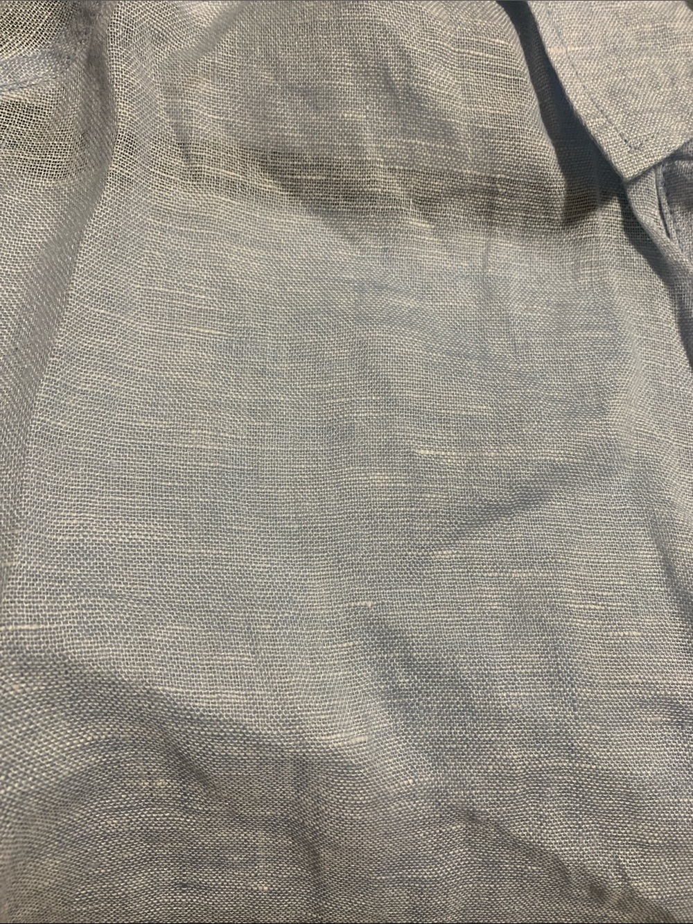 C&C California Pale Blue Linen Short-Sleeve Button-Down - Picture 4 of 4